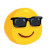 Emoji mit Sonnenbrille