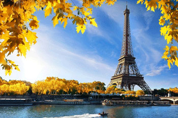 Seine am Eifelturm in Paris